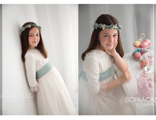 Fotografía de comunión en estudio: minimalista, atemporal y con alma